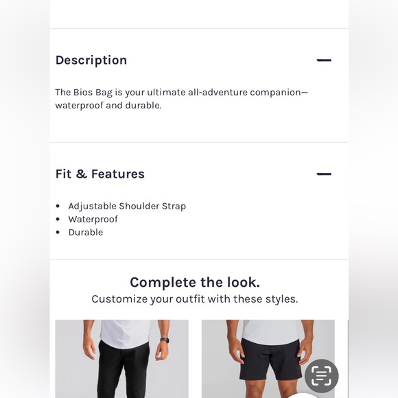 🧳 BYLT Basics; BNWT; Waterproof “BIOS”Black Uni-Sex Travel/Daily “Go To” Bag! - Picture 11 of 11